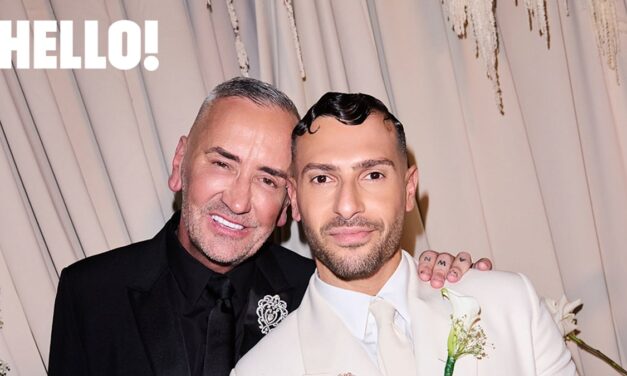 First photos exclusives: Kelly Osbourne et Davina McCall mènent les invités à Londres pour le mariage de A-Lister DJ Fat Tony