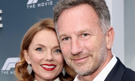 Geri Halliwell-Horner fait tourner les têtes dans une robe nuptiale plongeante pour soutenir son mari Christian