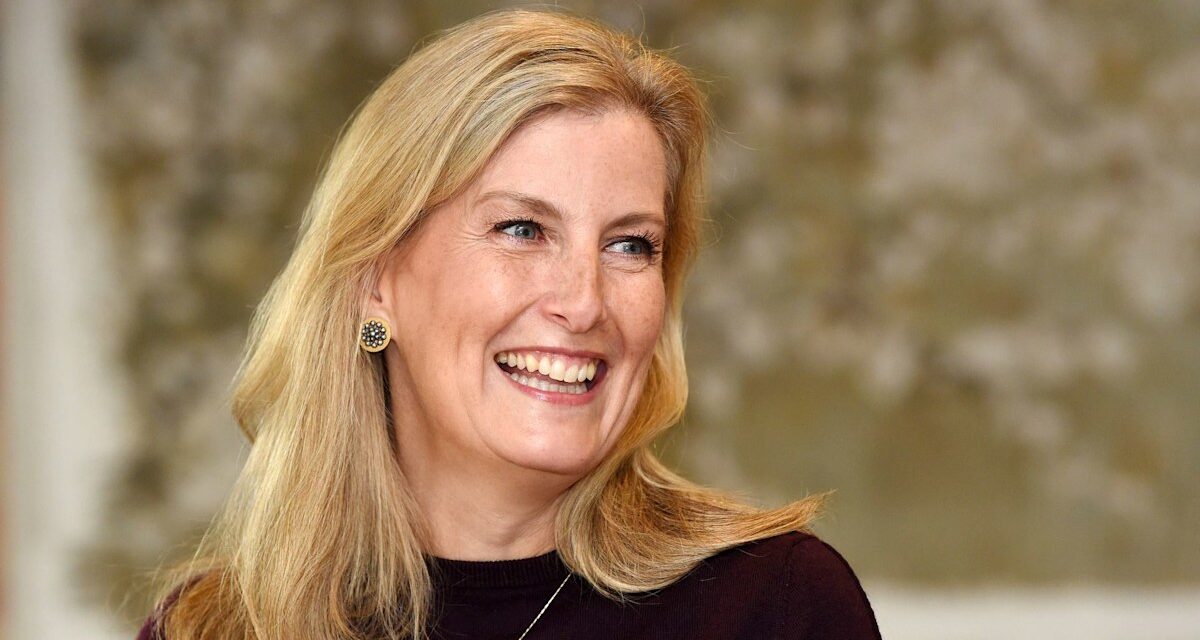 La duchesse Sophie étouffe dans la robe de soirée silky silhouette-skimming