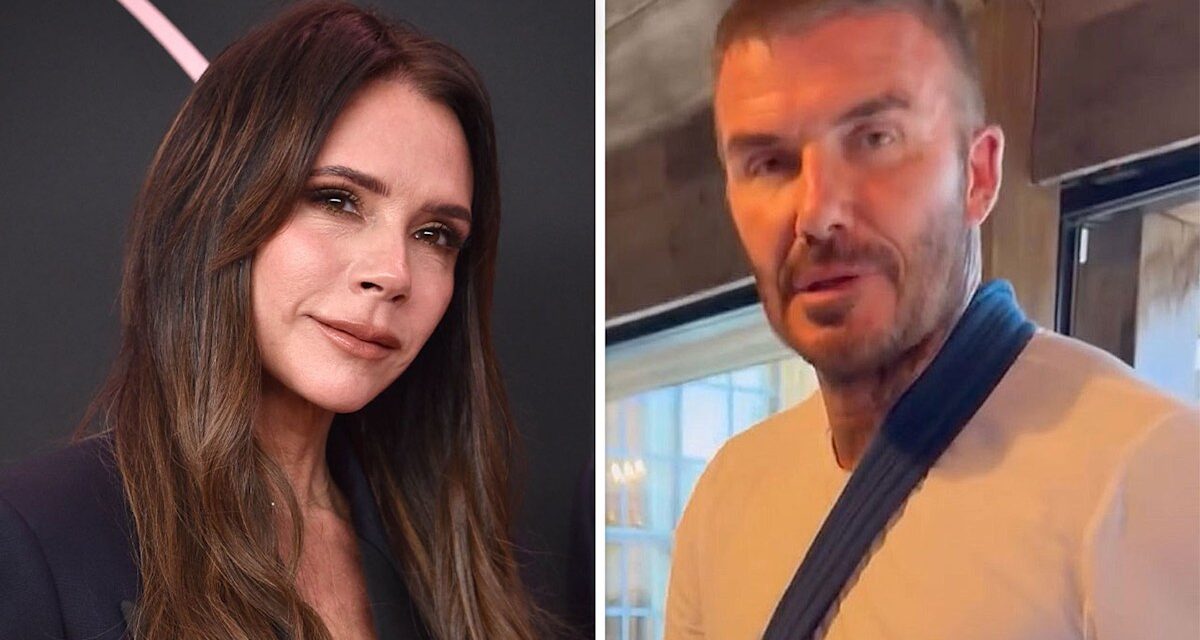 Victoria Beckham a des fans dans des points de suture avec un commentaire de concombre «effronté» aux dépens de David