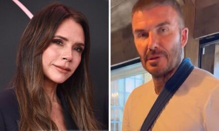 Victoria Beckham a des fans dans des points de suture avec un commentaire de concombre «effronté» aux dépens de David