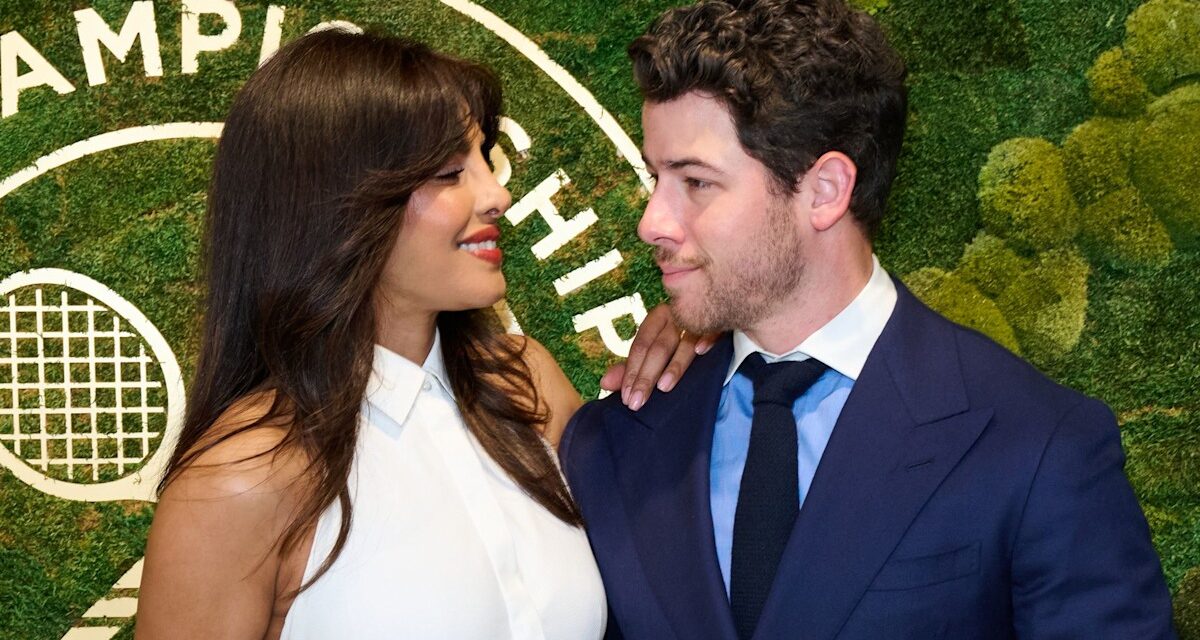 Le look d&rsquo;amour de Priyanka Chopra et Nick Jonas alors qu&rsquo;ils rejoignent les étoiles pour le jour 3 de Wimbledon