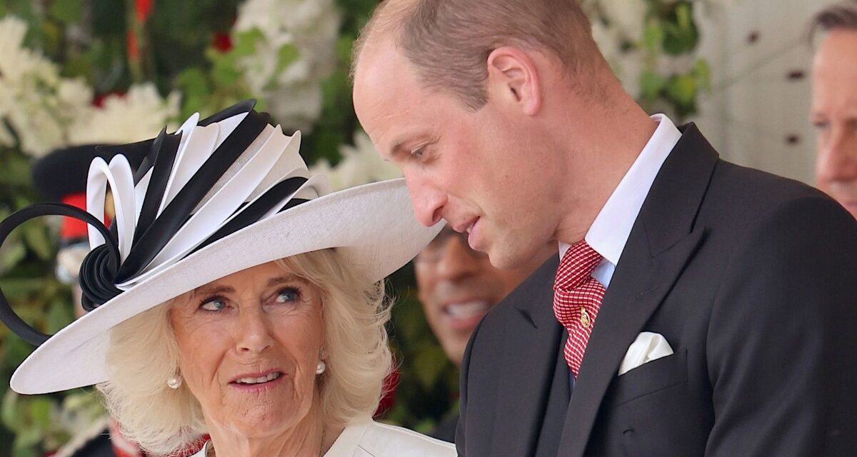 Le prince William embrasse la reine Camilla dans une rare démonstration d&rsquo;affection