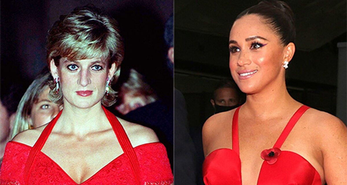 La robe «  à couper le souffle  » de Meghan Markle, elle a copié directement de la garde-robe de la princesse Diana