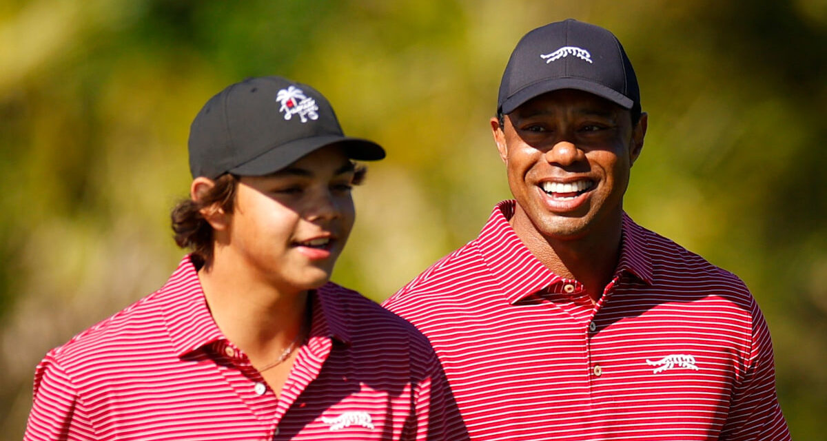 La transformation du corps du fils de Tiger Woods Charlie a été révélée alors qu&rsquo;il continue de l&rsquo;héritage de papa