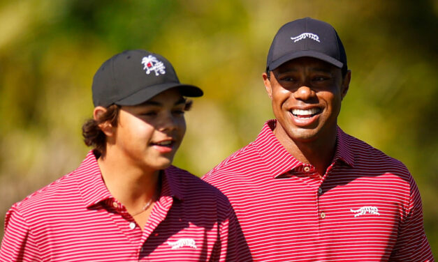 La transformation du corps du fils de Tiger Woods Charlie a été révélée alors qu&rsquo;il continue de l&rsquo;héritage de papa