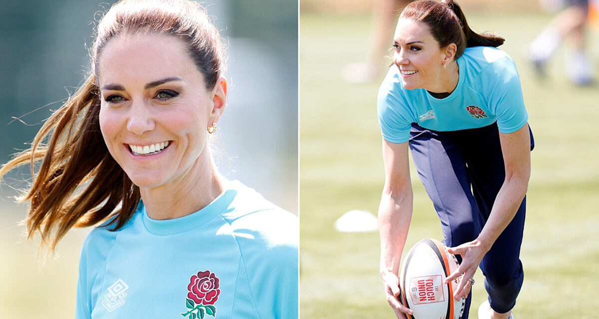 Le rôle de rugby «  brillant  » de Kate Middleton, illustait la Coupe du monde féminin – et étialiser la rivalité amusante avec le prince William Exclusif
