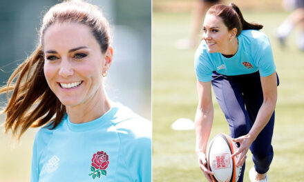 Le rôle de rugby «  brillant  » de Kate Middleton, illustait la Coupe du monde féminin – et étialiser la rivalité amusante avec le prince William Exclusif