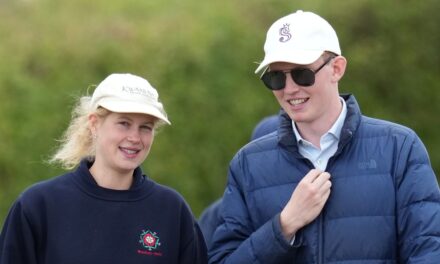 Lady Louise Windsor est soutenue par le petit ami rumeur Felix aux championnats avant de retourner à l&rsquo;université – exclusif