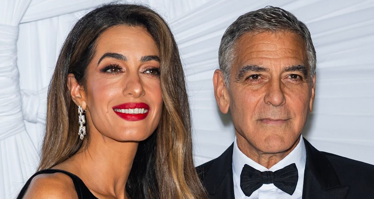 Amal Clooney fait ses débuts en u-tour en robe «  voyante  » à rendez-vous avec son mari George