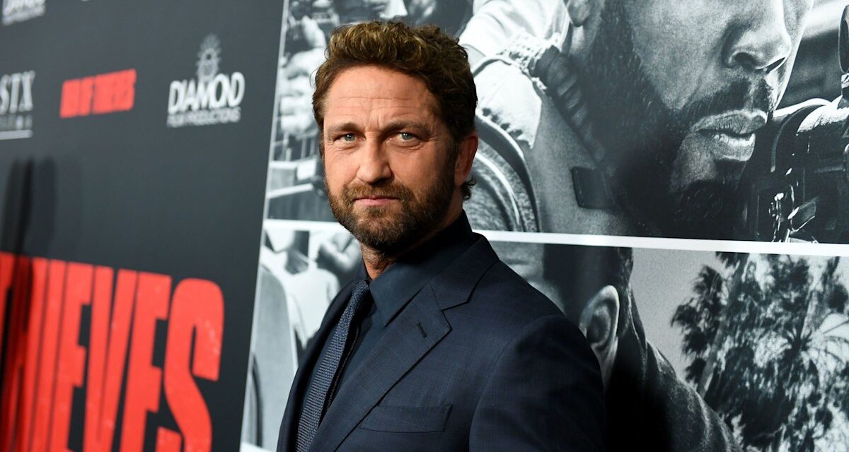 Gerard Butler déclenche le débat alors qu&rsquo;il sort avec la bague de mariage aux côtés de la petite amie Morgan Brown