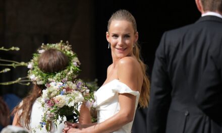 La femme de Zac Goldsmith Hum Fleming de la belle robe de mariée révélée