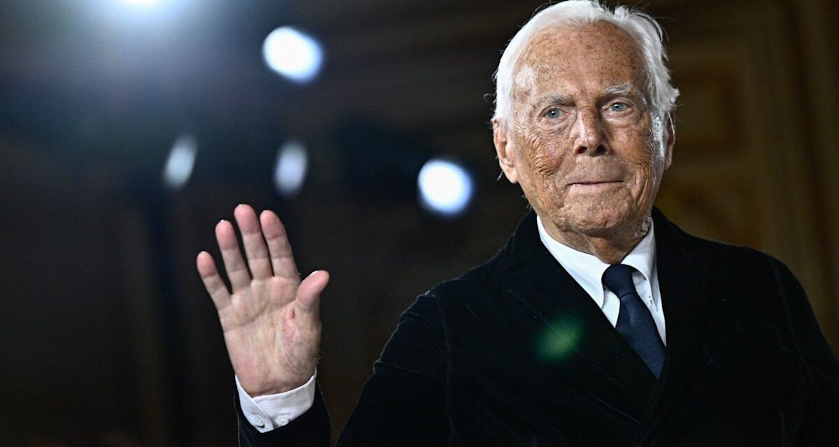 Le créateur de mode Giorgio Armani décède à 91