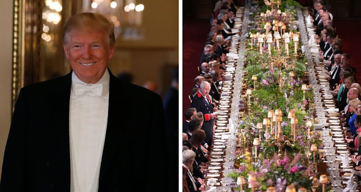 À l&rsquo;intérieur du somptueux banquet de l&rsquo;État de Donald Trump au château de Windsor