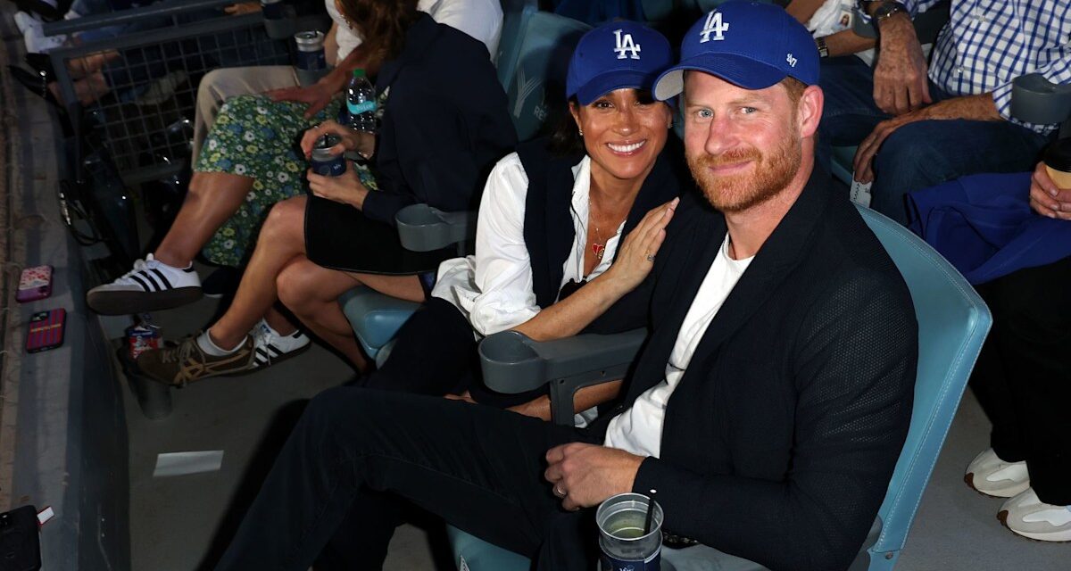 Meghan Markle et le prince Harry profitent d&rsquo;une douce soirée en amoureux au match des Dodgers