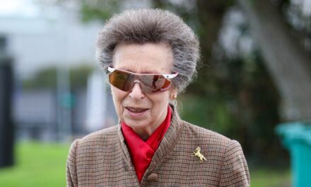 La princesse Anne rencontre Martin Clunes lors de la sortie du Dorset