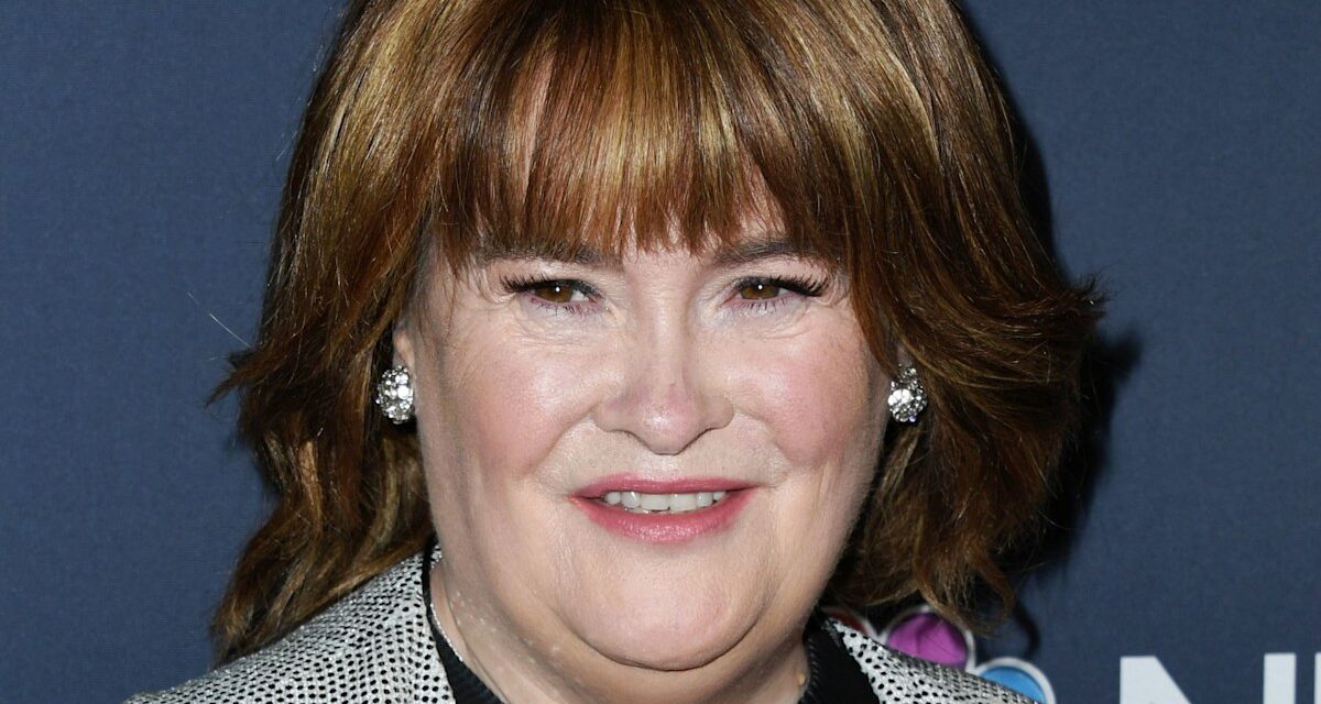 Susan Boyle semble presque méconnaissable alors qu&rsquo;elle sort aux Pride of Britian Awards