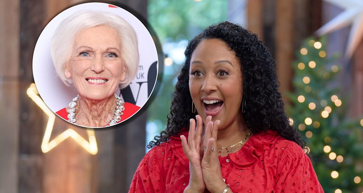 Tamera Mowry révèle le comportement effronté de Mary Berry sur le plateau qui montre un côté très différent de l&rsquo;icône de la pâtisserie (Exclusif)