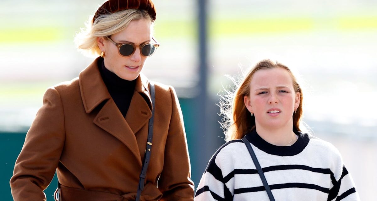 Mia, 11 ans, la fille de Zara Tindall, a l&rsquo;air si grande lors d&rsquo;une rare sortie publique commune