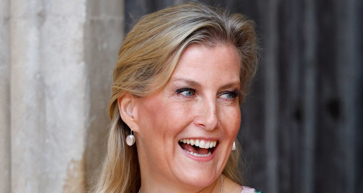 La duchesse Sophie incarne le luxe royal dans une robe en velours et des escarpins à paillettes