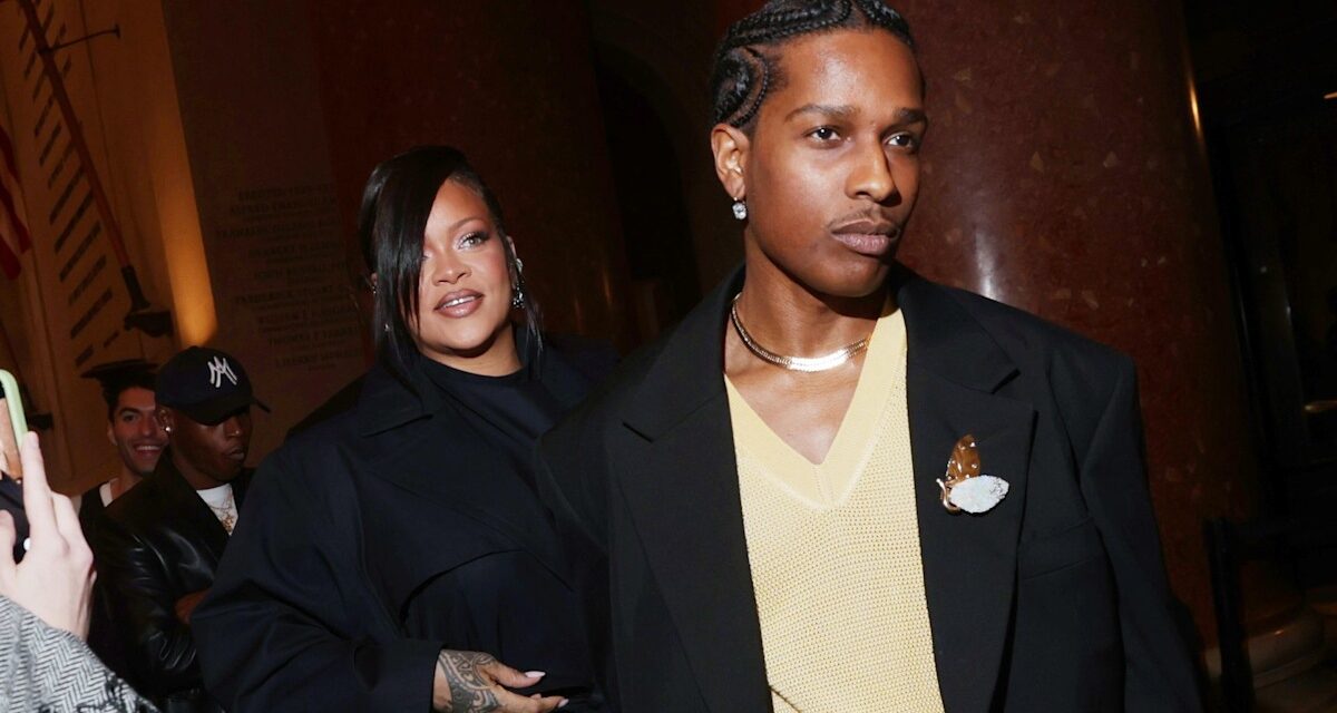 Rihanna vole la vedette dans un cuir audacieux de la tête aux pieds lors d&rsquo;une rare sortie