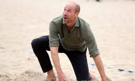 Le prince William impressionne les foules avec ses talents de beach-volley – regardez la vidéo