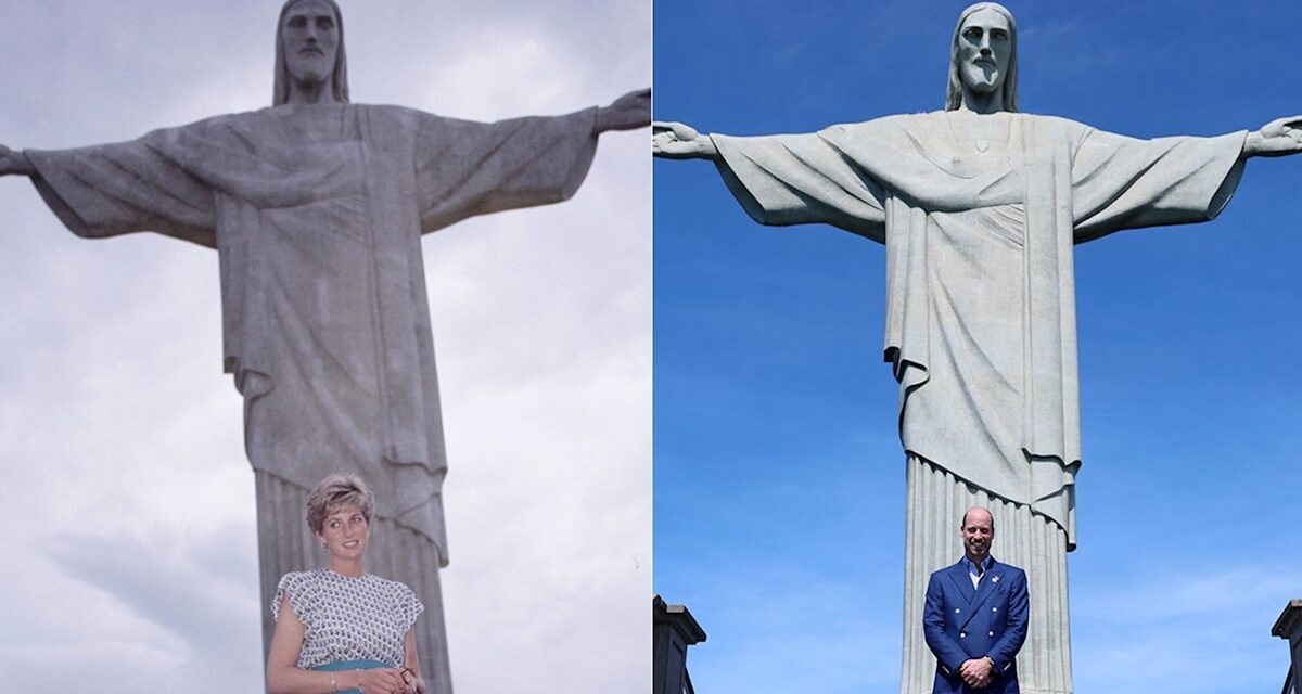 Le prince William suit les traces de la princesse Diana avec ce moment emblématique de la séance photo du Christ Rédempteur