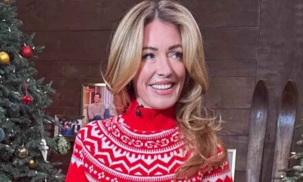 Le tricot rouge High Street de Cat Deeley est l&rsquo;inspiration ultime en matière de style festif