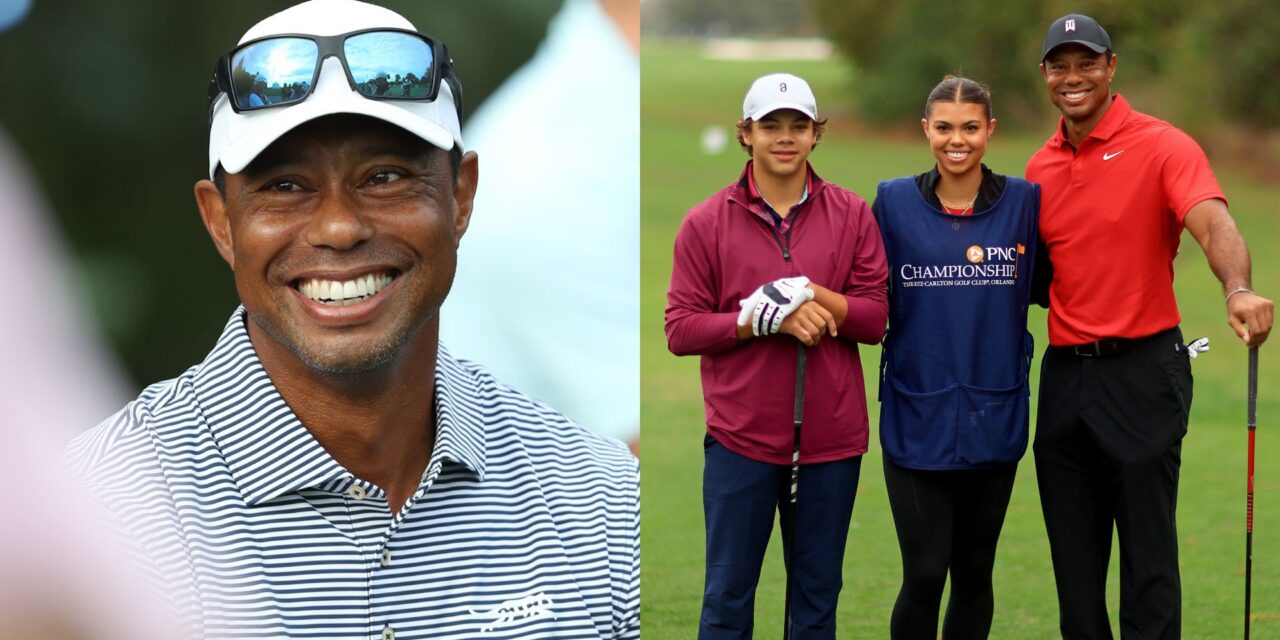 Tiger Woods fête ses 50 ans : ses meilleurs moments sur le green avec ses enfants Sam et Charlie en photos
