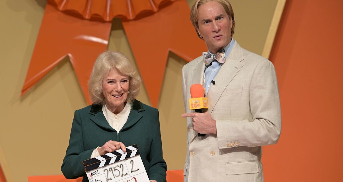 La reine Camilla rencontre les acteurs de sa série télévisée préférée, Rivals.