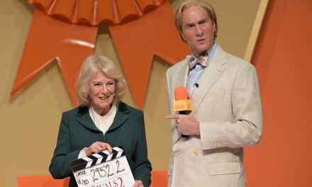 La reine Camilla rencontre les acteurs de sa série télévisée préférée, Rivals.