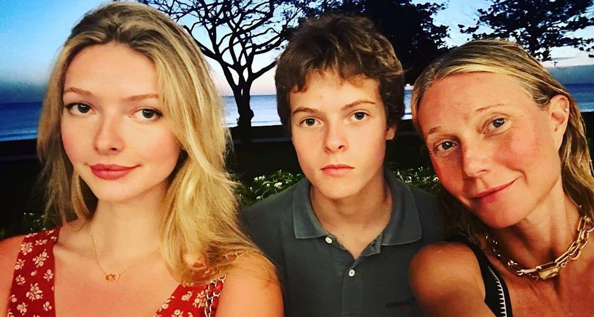 Gwyneth Paltrow sort avec les enfants Apple et Moses lors de leur première apparition commune sur le tapis rouge