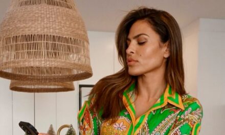 Eva Mendes partage un regard rare sur le manoir de Hampstead partagé avec l&rsquo;extérieur en briques rouges de Ryan Gosling – regardez
