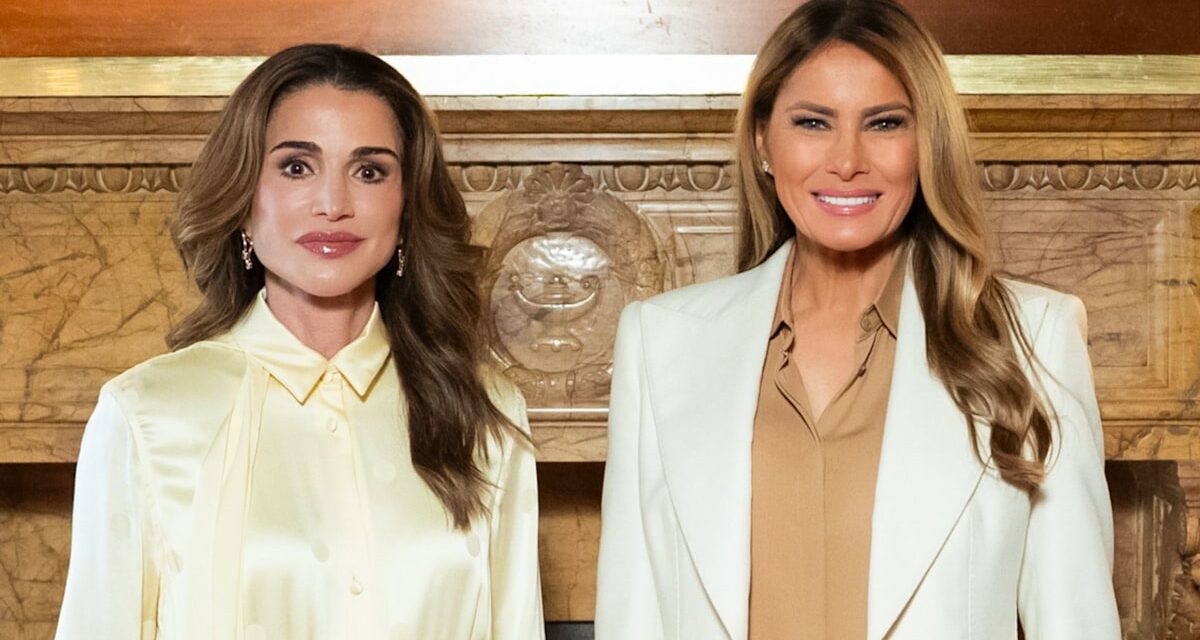 La reine Rania montre son allégeance à Melania Trump avec une apparition surprise
