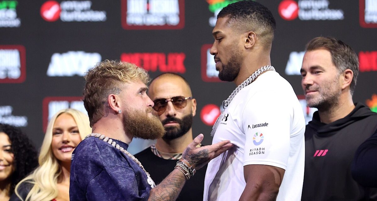 Jake Paul contre Anthony Joshua : découvrez la valeur nette des boxeurs alors qu&rsquo;ils s&rsquo;affrontent dans un nouveau combat diffusé en streaming sur Netflix