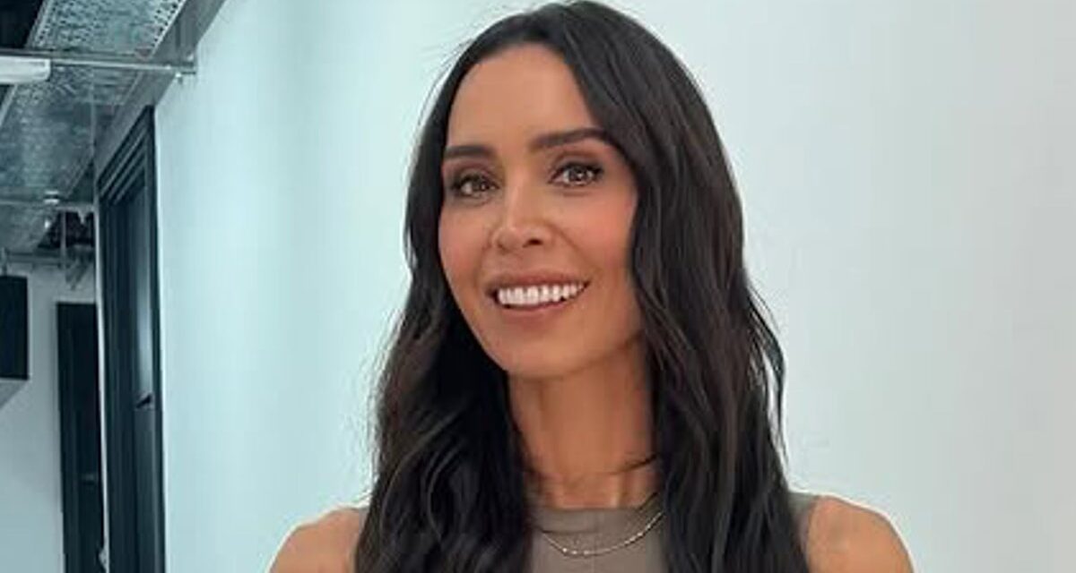 La jupe en cuir à 29 £ de Christine Lampard est la pièce de bureau la plus simple pour le dîner