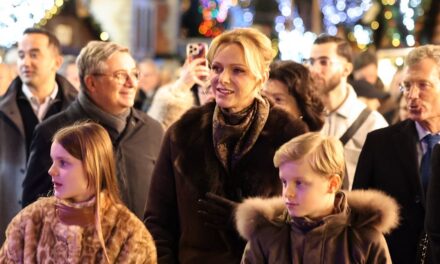 Gabriella, la fille de la princesse Charlene, montre son côté sauvage dans un manteau en fausse fourrure de 400 £