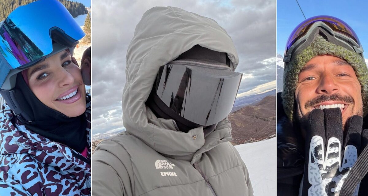 Des célébrités sur les pistes ! Vogue Williams, Kim Kardashian et d&rsquo;autres photos de ski