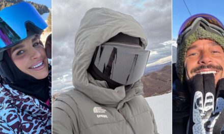 Des célébrités sur les pistes ! Vogue Williams, Kim Kardashian et d&rsquo;autres photos de ski