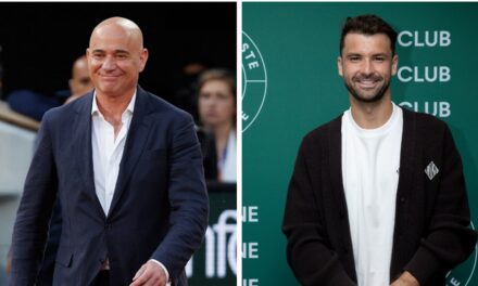 Andre Agassi est incroyable sur des photos torse nu d&rsquo;hier et d&rsquo;aujourd&rsquo;hui avec son compatriote Grigor Dimitrov