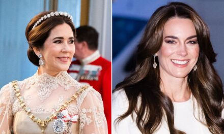 La reine Mary copie Kate Middleton dans une robe de bal en dentelle transparente – et personne ne l&rsquo;a remarqué
