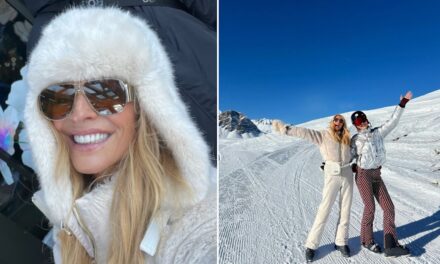 Tess Daly et son imposante fille Phoebe, 21 ans, sont les lapins de ski ultimes lors d&rsquo;une escapade hivernale en famille