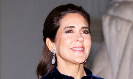 La reine Mary sonne en 2026 dans une jupe sirène en velours