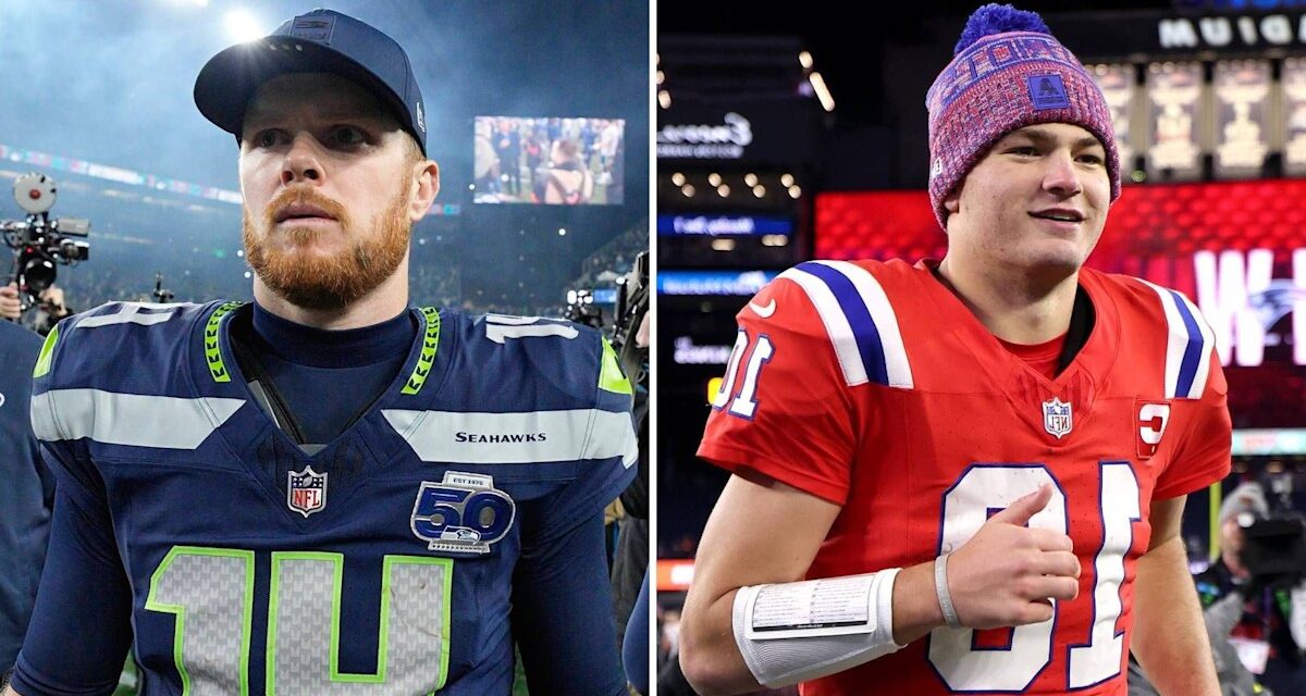 Rencontrez les quarterbacks en route pour le Super Bowl : Drake Maye des Patriots et Sam Darnold des Seahawks