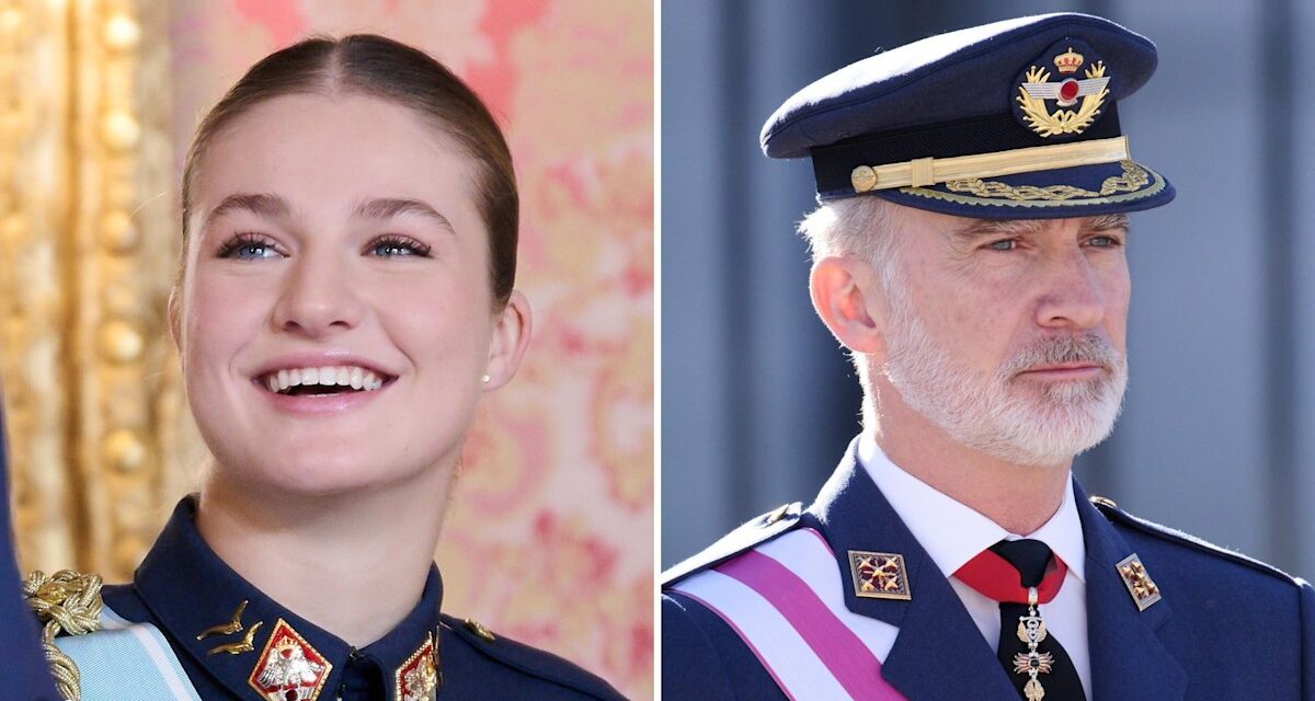 La princesse Leonor est le portrait craché du père du roi Felipe dans de nouvelles photos militaires