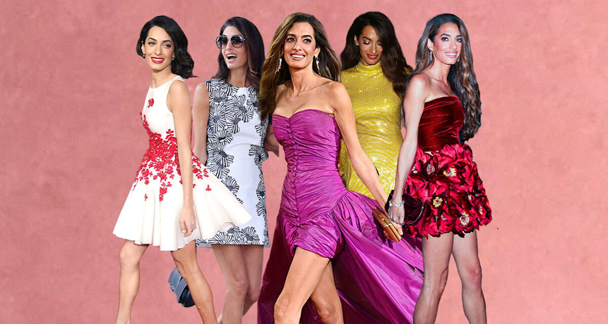 Amal Clooney nous apprend la manière élégante de porter des mini-jupes à la fin de la quarantaine