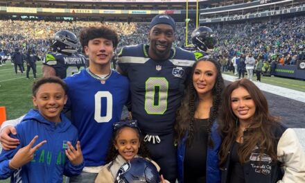 Le plaidoyer en neuf mots de DeMarcus Lawrence à sa femme enceinte, Sasha, après qu&rsquo;elle ait donné des instructions strictes concernant le bébé numéro six au Super Bowl