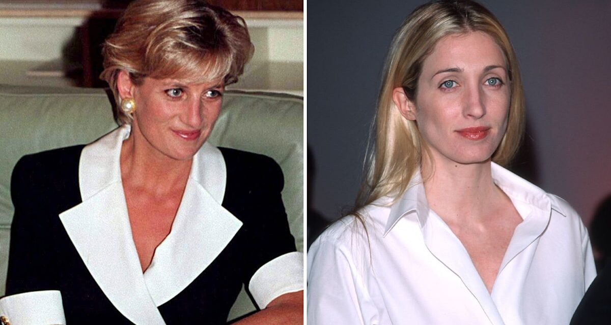 4 fois la princesse Diana et Carolyn Bessette-Kennedy étaient des jumelles dans le style des années 90