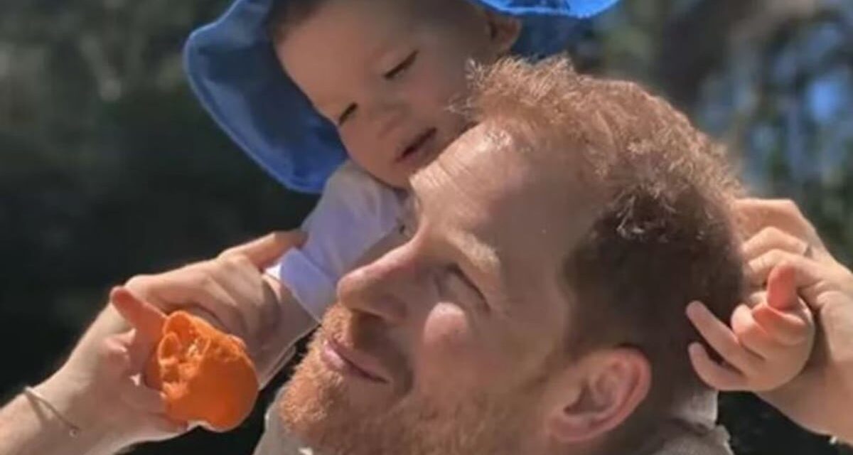 Le message caché du prince Archie et de la princesse Lilibet pour papa, le prince Harry, fait surface dans une nouvelle vidéo