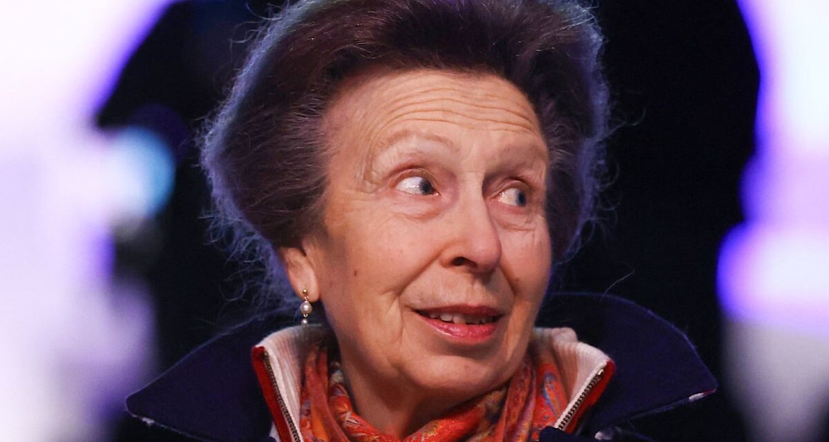 La princesse Anne et son mari Sir Timothy Laurence se délectent de tenues assorties lors de la cérémonie d&rsquo;ouverture des Jeux olympiques d&rsquo;hiver.